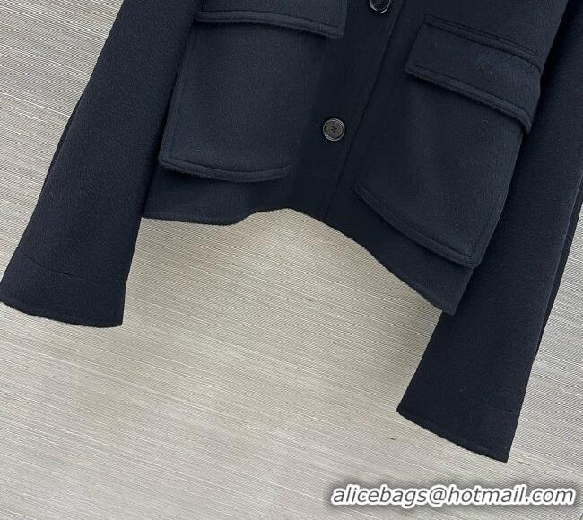 Good Looking Bottega Veneta Wool and Cashmere Coat BV100619 Black 2026