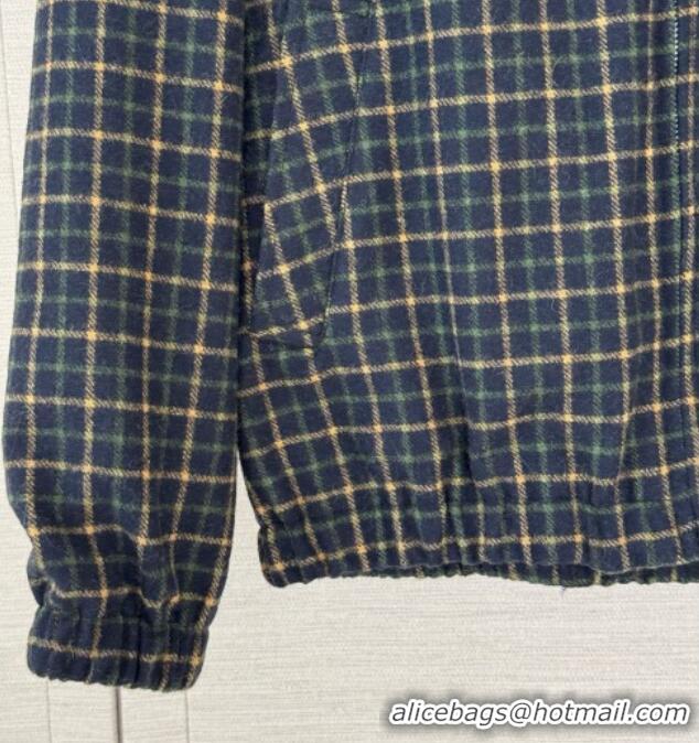 Best Quality Miu Miu Jacket M100628 Green/Deep Blue 2026