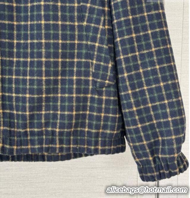 Best Quality Miu Miu Jacket M100628 Green/Deep Blue 2026
