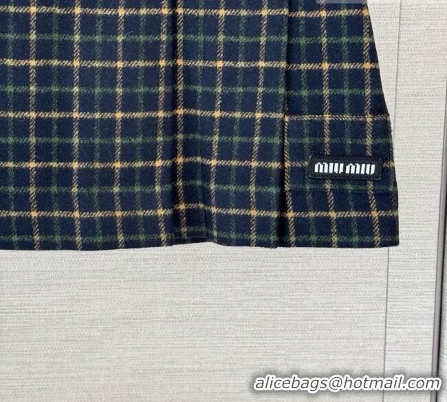 Low Cost Miu Miu Skirt M100629 Green/Deep Blue 2026