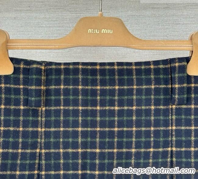 Low Cost Miu Miu Skirt M100629 Green/Deep Blue 2026