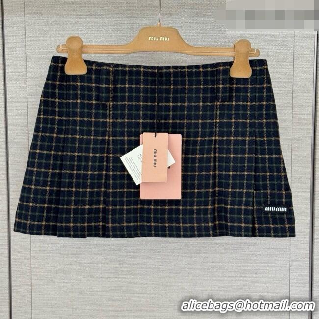 Low Cost Miu Miu Skirt M100629 Green/Deep Blue 2026