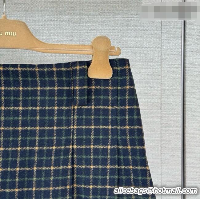 Low Cost Miu Miu Skirt M100629 Green/Deep Blue 2026