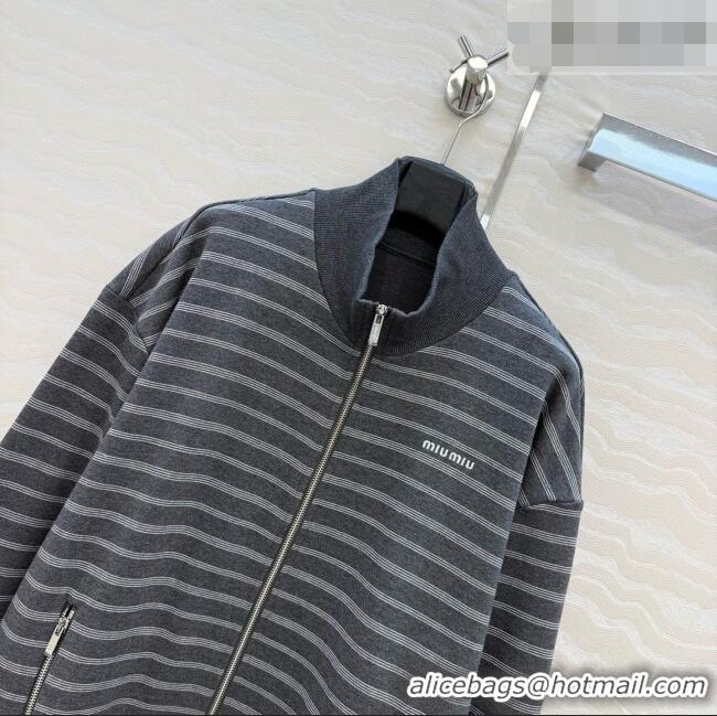 Best Quality Miu Miu Cotton Jacket M100644 Grey 2026