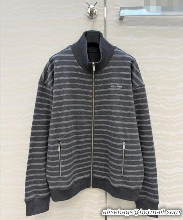Best Quality Miu Miu Cotton Jacket M100644 Grey 2026