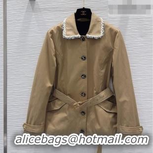 Best Grade Chanel Trench Coat CH100620 Khaki 2026