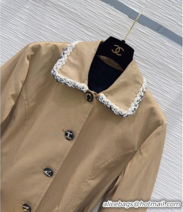 Best Grade Chanel Trench Coat CH100620 Khaki 2026