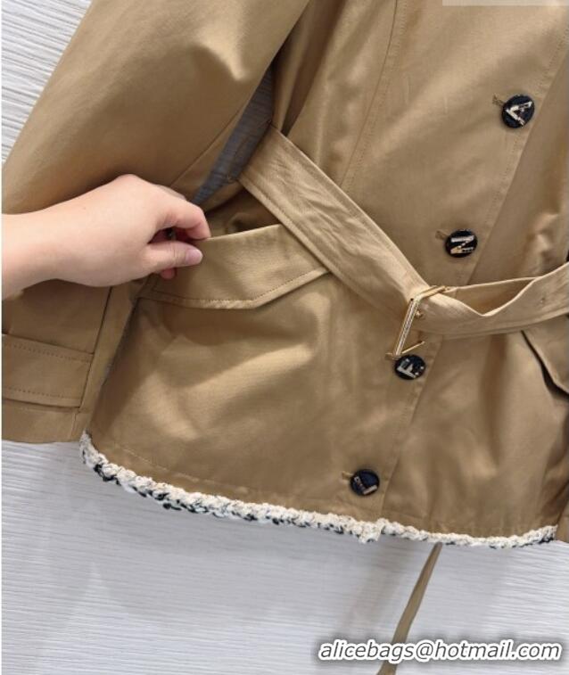 Best Grade Chanel Trench Coat CH100620 Khaki 2026