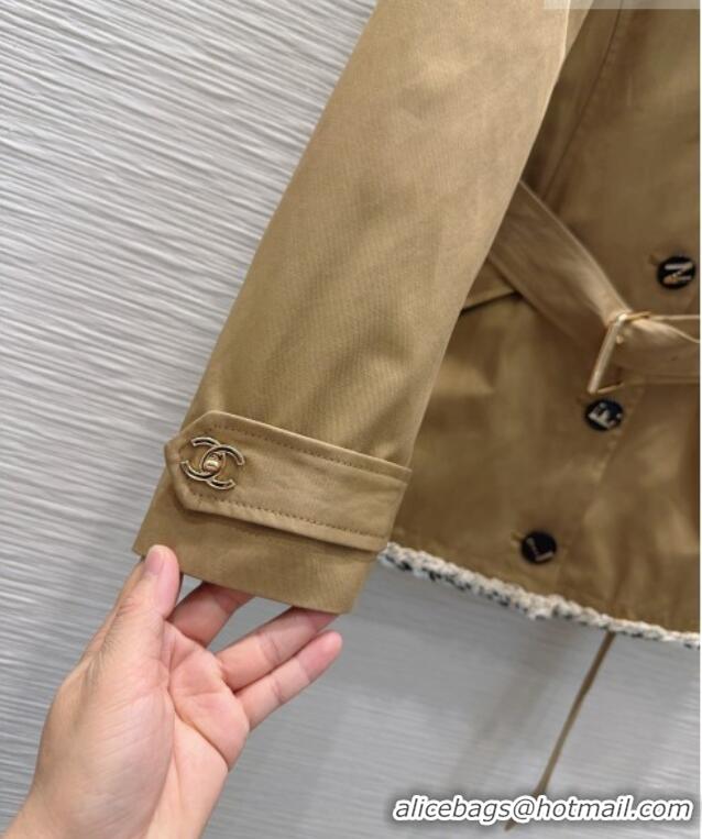 Best Grade Chanel Trench Coat CH100620 Khaki 2026