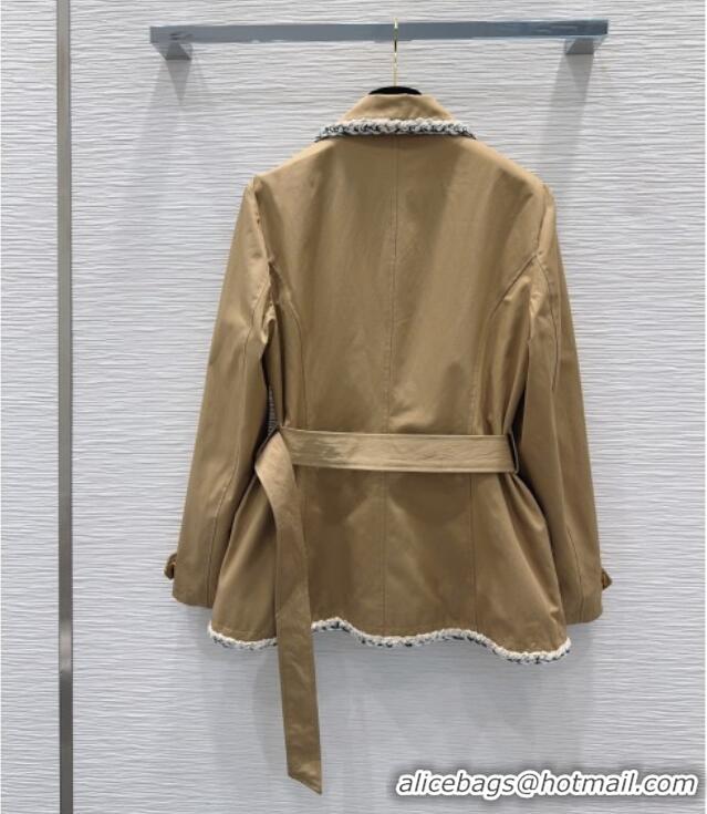 Best Grade Chanel Trench Coat CH100620 Khaki 2026
