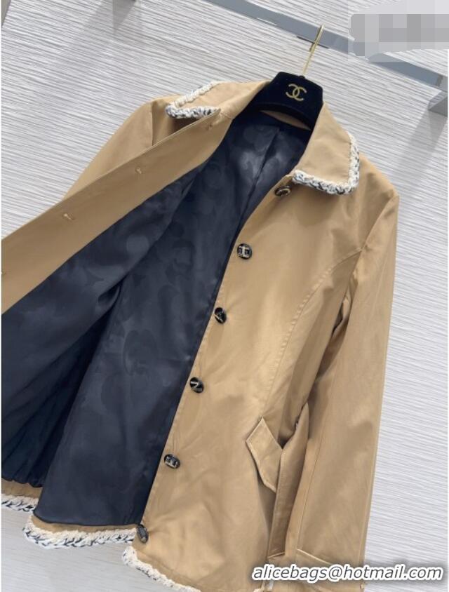 Best Grade Chanel Trench Coat CH100620 Khaki 2026