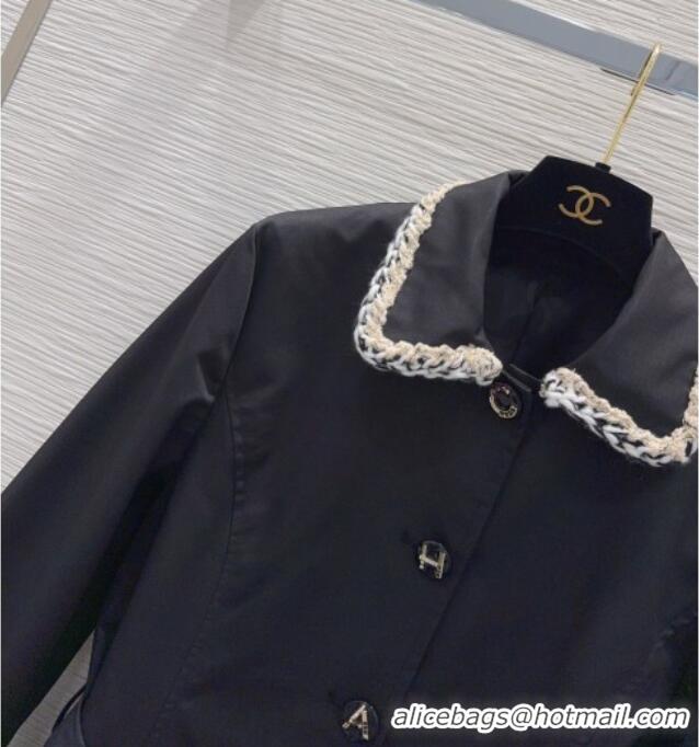 Grade Quality Chanel Trench Coat CH100621 Black 2026