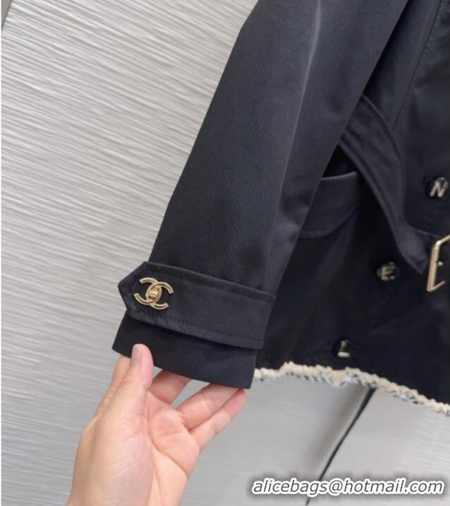 Grade Quality Chanel Trench Coat CH100621 Black 2026