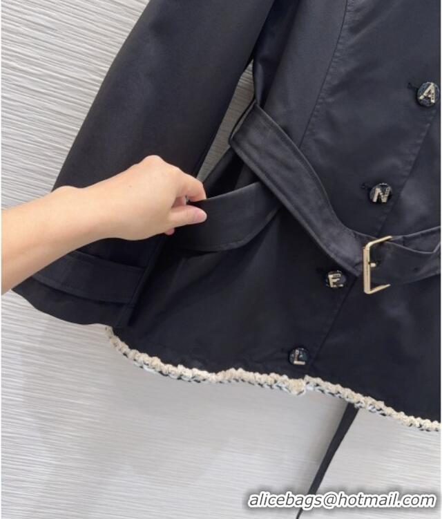 Grade Quality Chanel Trench Coat CH100621 Black 2026