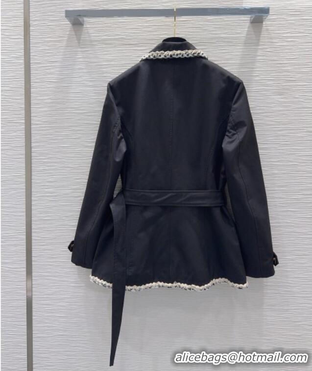 Grade Quality Chanel Trench Coat CH100621 Black 2026