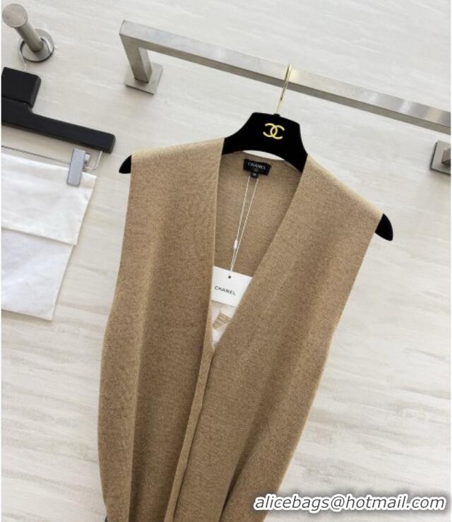 Top Grade Chanel Vest CH100634 Light Brown 2026