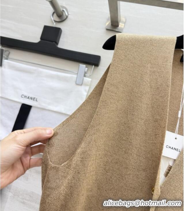 Top Grade Chanel Vest CH100634 Light Brown 2026