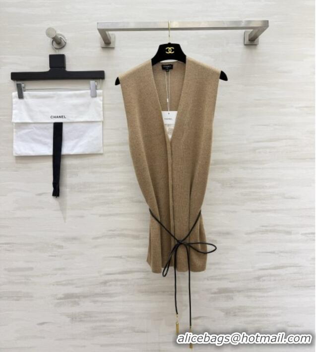 Top Grade Chanel Vest CH100634 Light Brown 2026