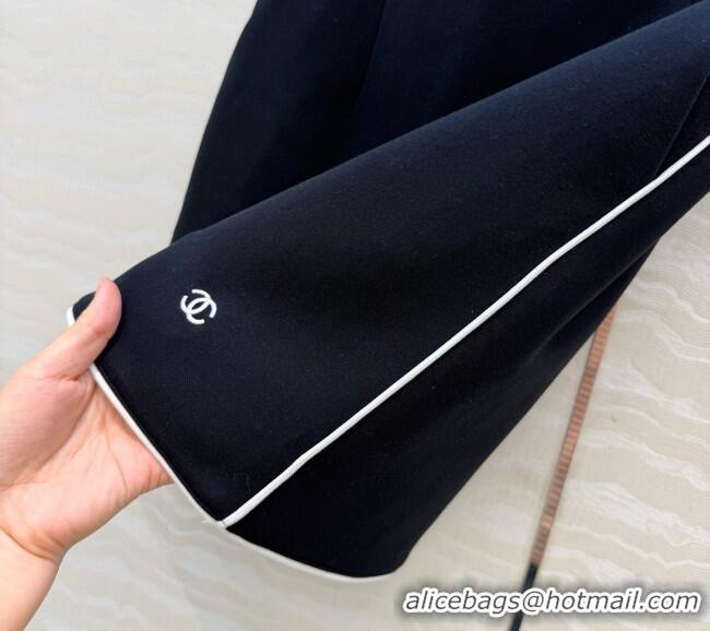 Top Design Chanel Cotton Jacket and Skirt A100642 Black 2026