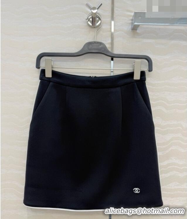 Top Design Chanel Cotton Jacket and Skirt A100642 Black 2026