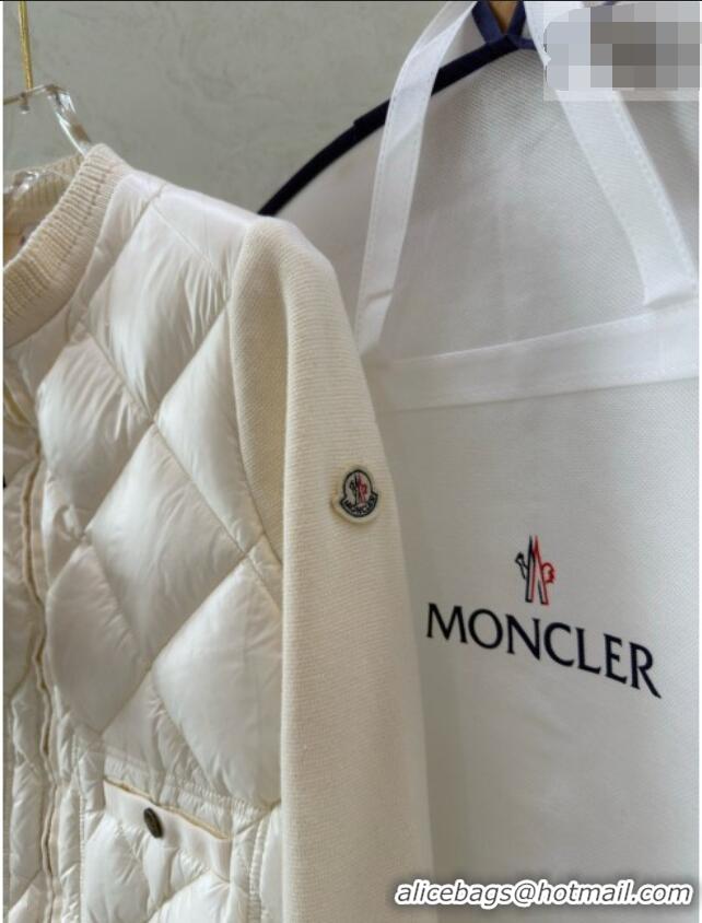 Best Grade Moncler Padded Knit Jacket M100647 White 2026