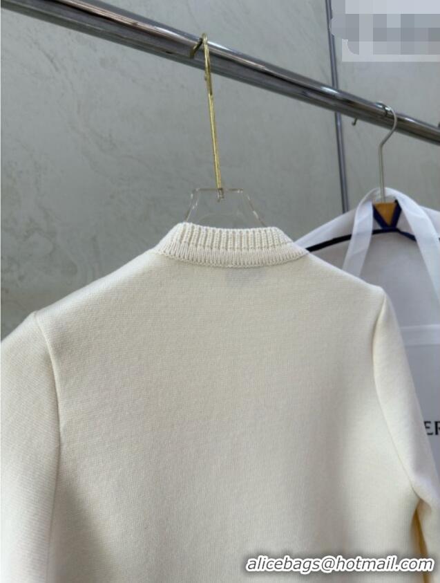 Best Grade Moncler Padded Knit Jacket M100647 White 2026