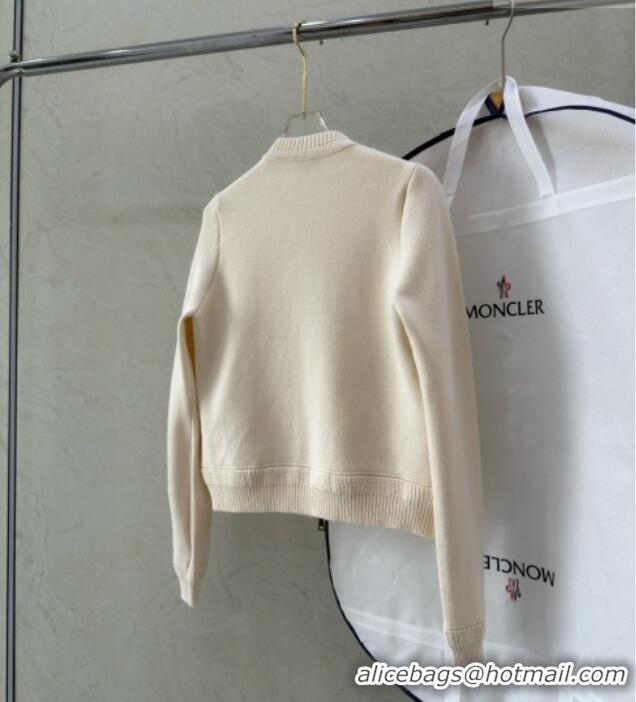 Best Grade Moncler Padded Knit Jacket M100647 White 2026