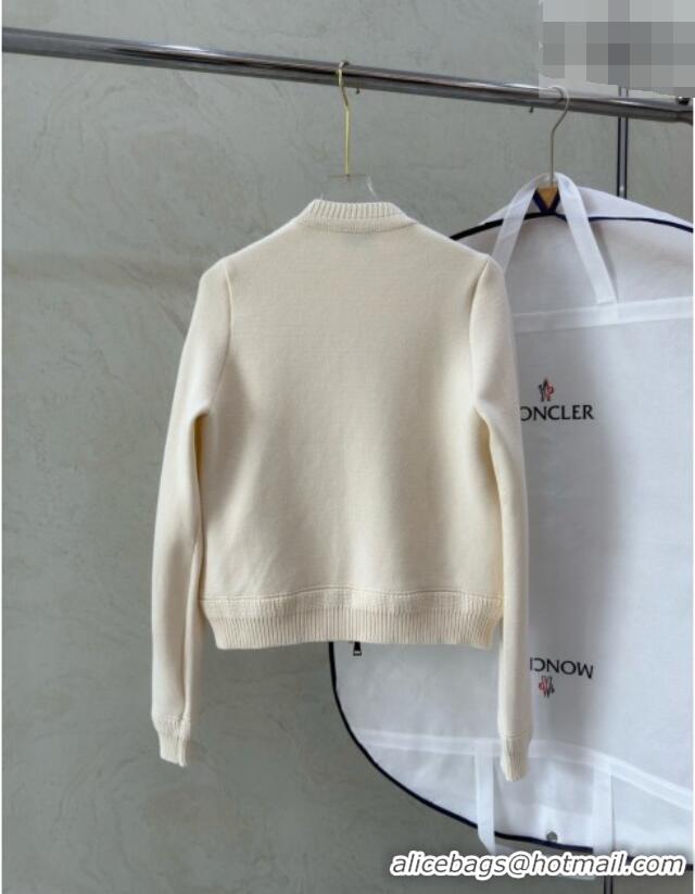 Best Grade Moncler Padded Knit Jacket M100647 White 2026