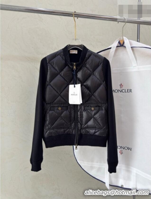 Hot Sell Cheap Moncler Padded Knit Jacket M100648 Black 2026