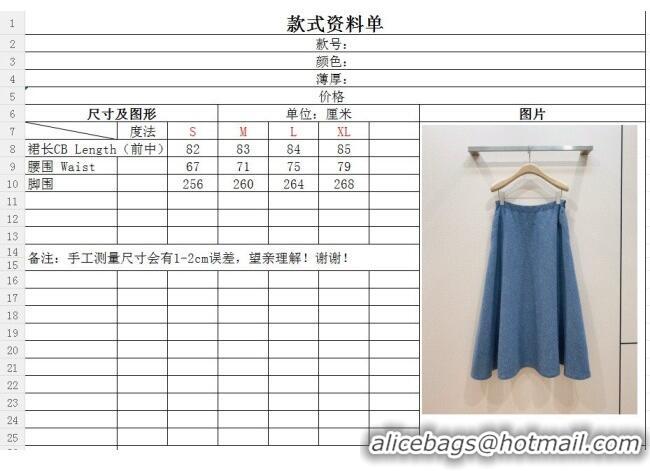 Top Grade Dior Skirt D100626 Blue 2026