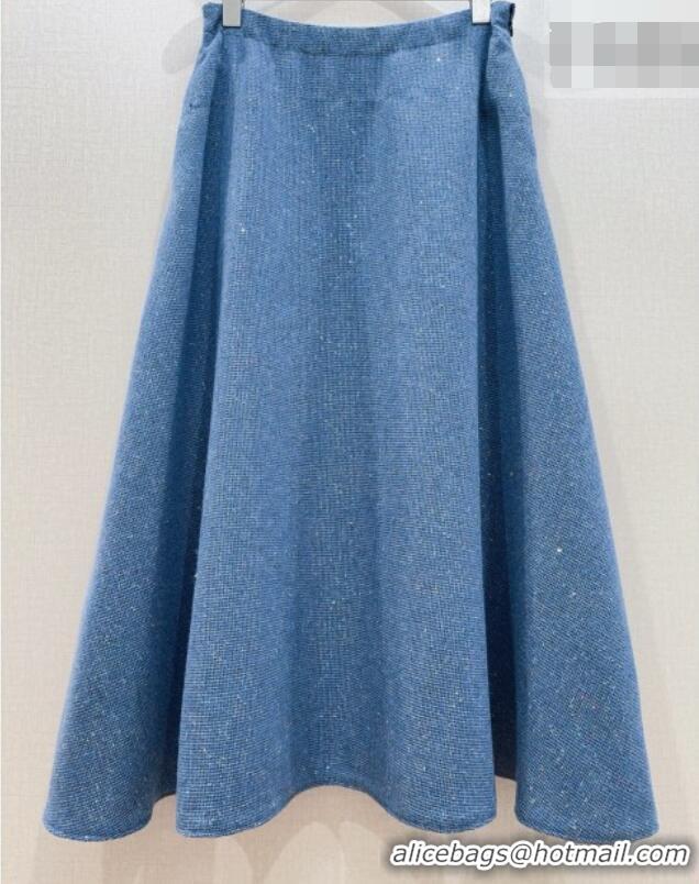 Top Grade Dior Skirt D100626 Blue 2026