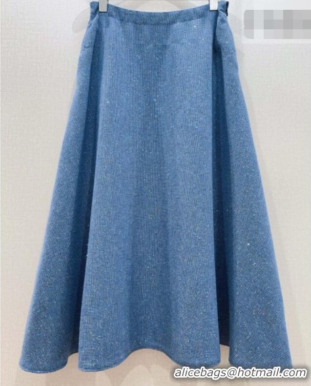 Top Grade Dior Skirt D100626 Blue 2026