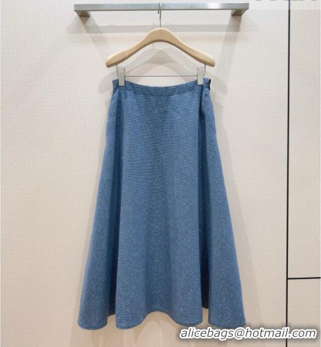 Top Grade Dior Skirt D100626 Blue 2026