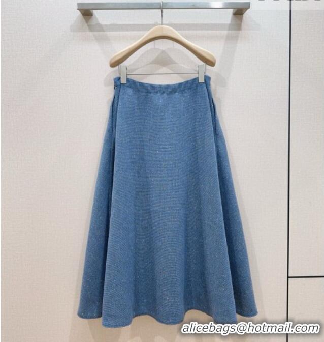 Top Grade Dior Skirt D100626 Blue 2026