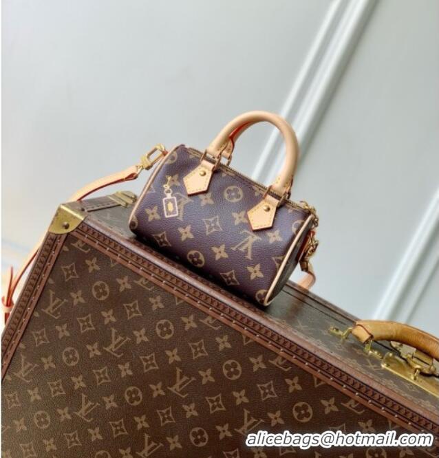 Grade Quality LOUIS VUITTON Nano Speedy in Monogram Room Service Coated canvas M2A895 2026