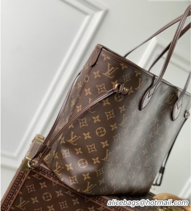 Famous Brand Louis Vuitton Neverfull Inside Out MM in Monogram/Beige Trench Calfskin suede M29973 2026