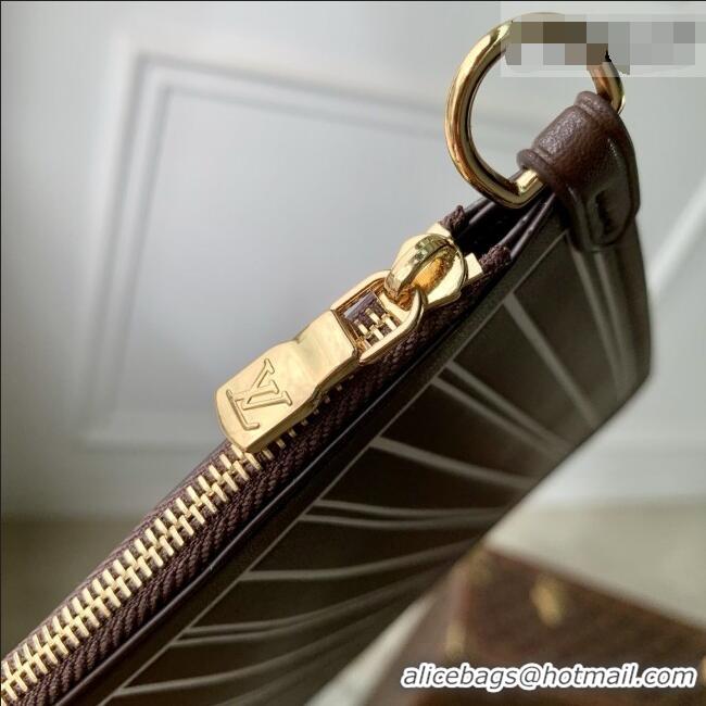 Famous Brand Louis Vuitton Neverfull Inside Out MM in Monogram/Beige Trench Calfskin suede M29973 2026