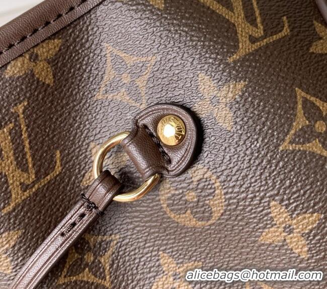 Famous Brand Louis Vuitton Neverfull Inside Out MM in Monogram/Beige Trench Calfskin suede M29973 2026