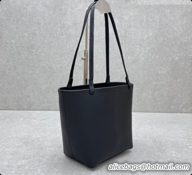 Best Price The Row Park Tote Three Bag in Grained Leather 1719 Black 2026
