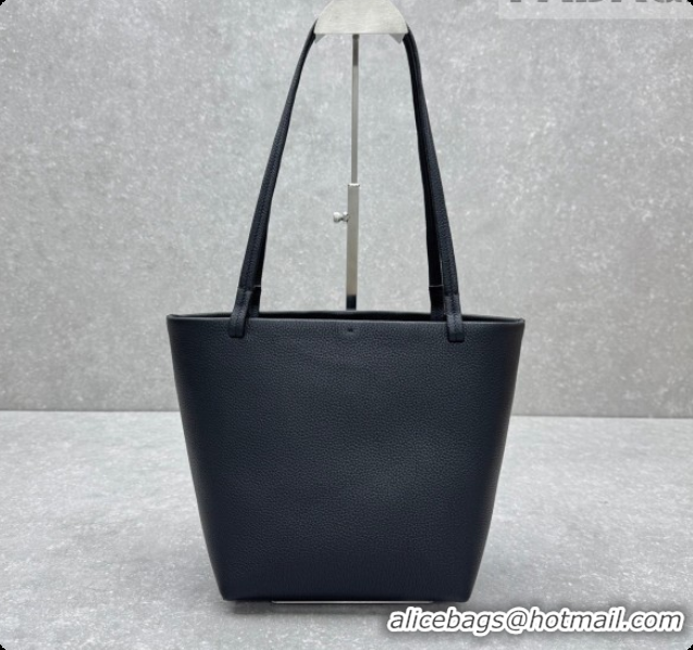 Best Price The Row Park Tote Three Bag in Grained Leather 1719 Black 2026