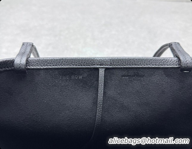 Best Price The Row Park Tote Three Bag in Grained Leather 1719 Black 2026