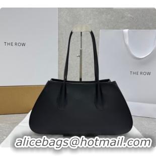 Grade Design The Row Alger Shoulder Bag in Smooth Leather 1842 Black 2026
