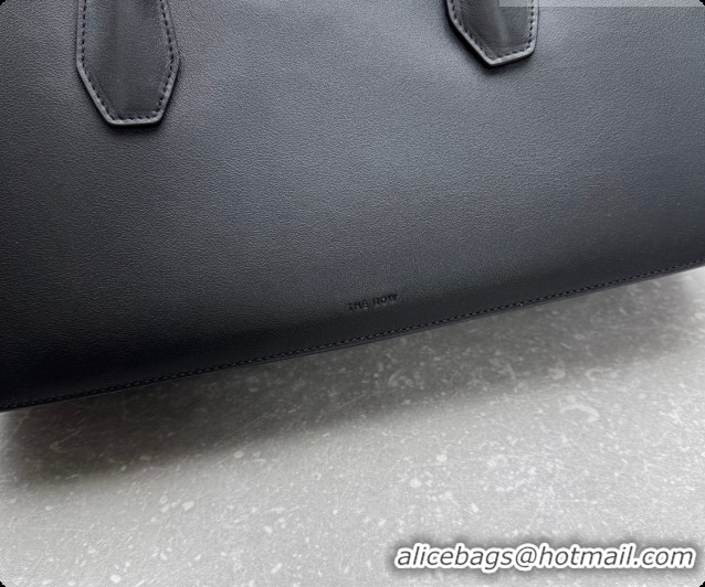 Grade Design The Row Alger Shoulder Bag in Smooth Leather 1842 Black 2026