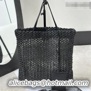 Grade Design The Row Barn Raffia Mini Tote Bag 8873S Black 2026