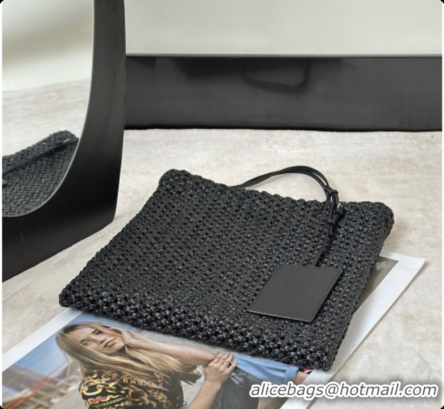 Grade Design The Row Barn Raffia Mini Tote Bag 8873S Black 2026