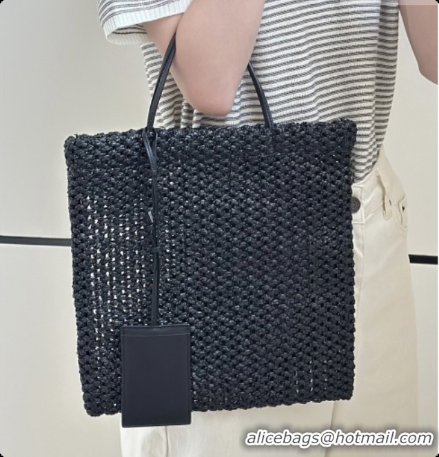 Grade Design The Row Barn Raffia Mini Tote Bag 8873S Black 2026