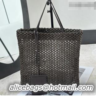Top Quality The Row Barn Raffia Mini Tote Bag 8873S Dark Brown 2026