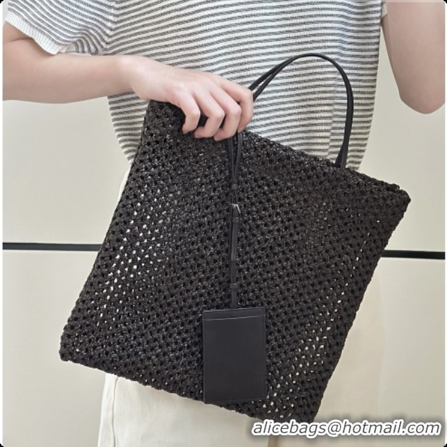Top Quality The Row Barn Raffia Mini Tote Bag 8873S Dark Brown 2026