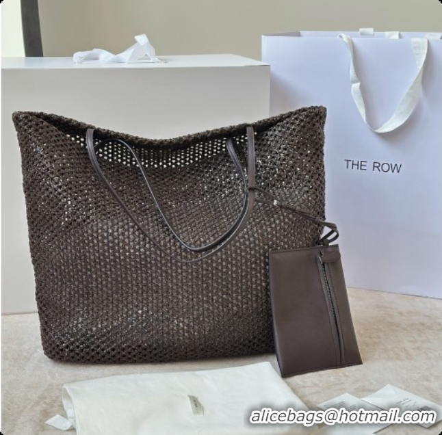 Classic Practical The Row Barn Raffia Tote Bag 8873L Dark Brown 2026