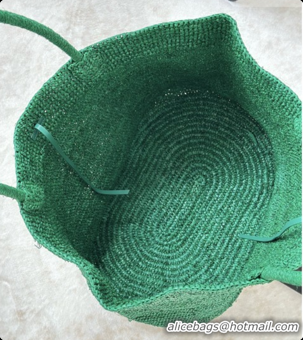 Super Quality The Row Oregon Raffia Tote Bag 8876 Green 2026